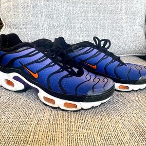 Nike Air Max Plus Tn OG Black Purple Total Orange Mens Size 6 Shoes Women 8.5